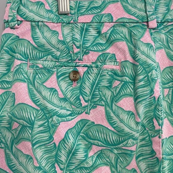 Vineyard Vines Stretch Banana Leaf Print Breaker Shorts Men Size 33 - Picture 6 of 9